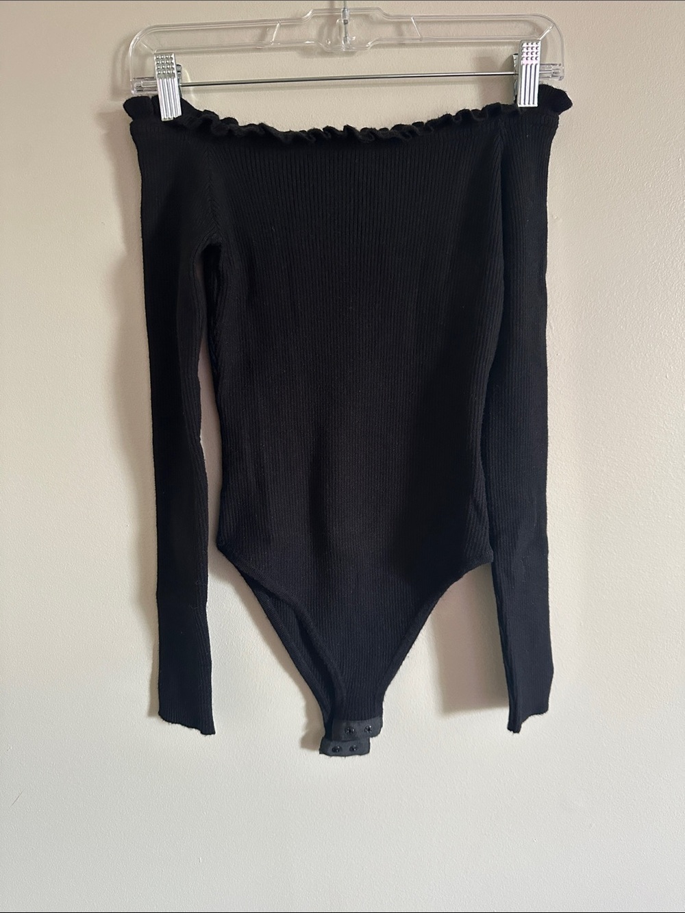 NWT Off Shoulder Knit Bodysuit - Picture 6 of 7